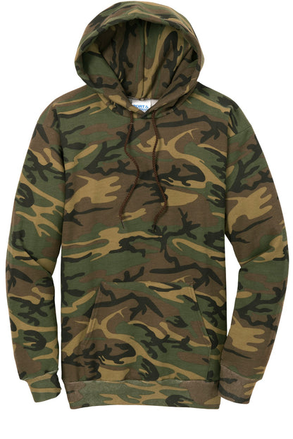 Port & Company Core Fleece Camo Pullover Hooded Sweatshirt. PC78HC