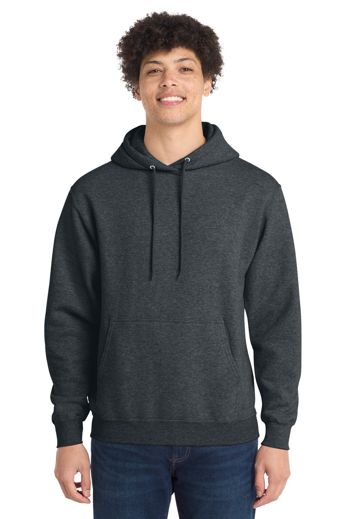 Custom Embroidered Port & Co Sweatshirts/Fleece in Dark Heather Grey