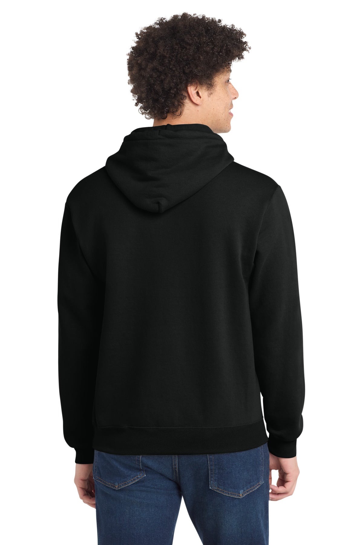Custom Embroidered Port & Co Sweatshirts/Fleece in Jet Black