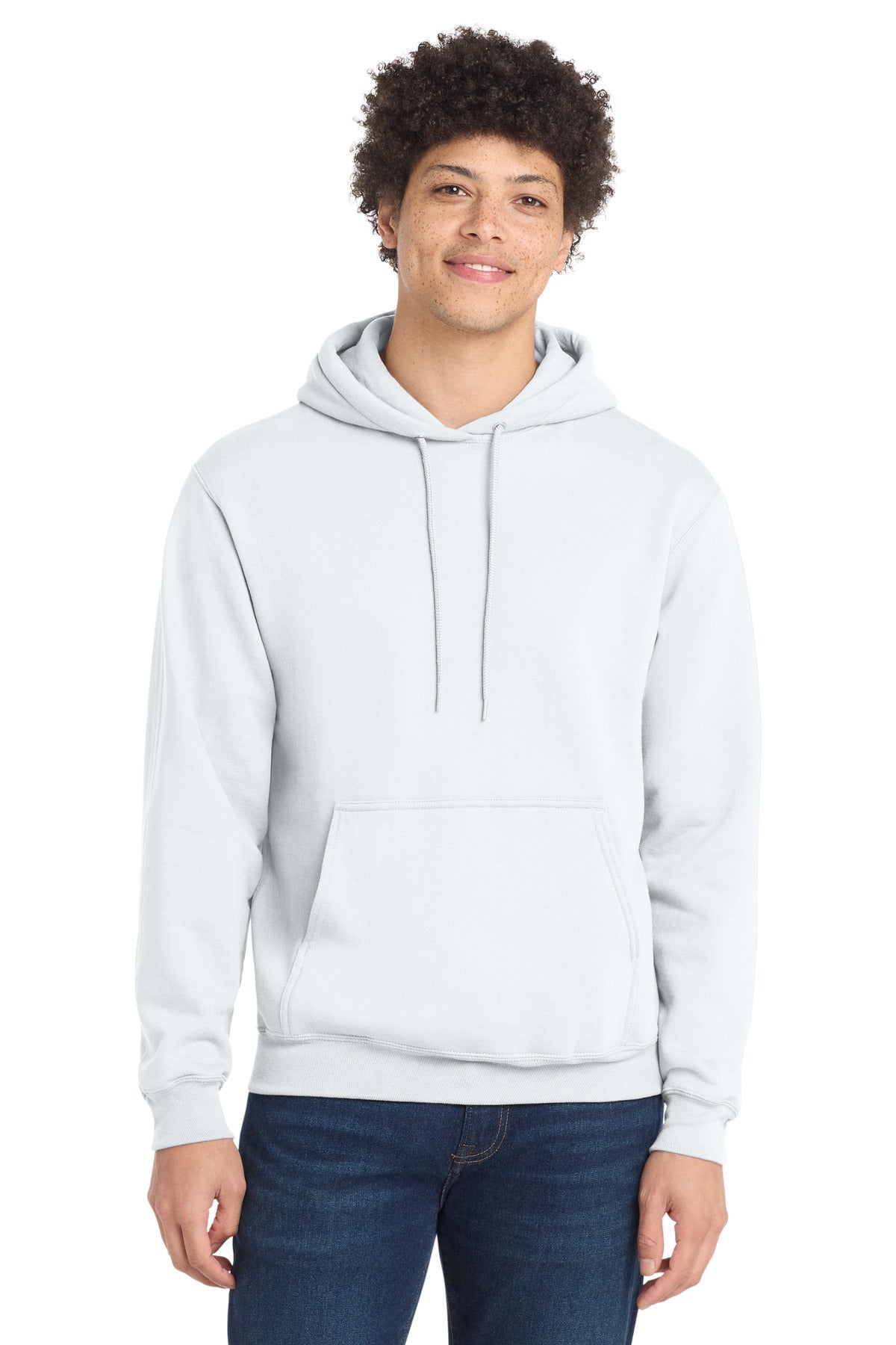 Custom Embroidered Port & Co Sweatshirts/Fleece in White