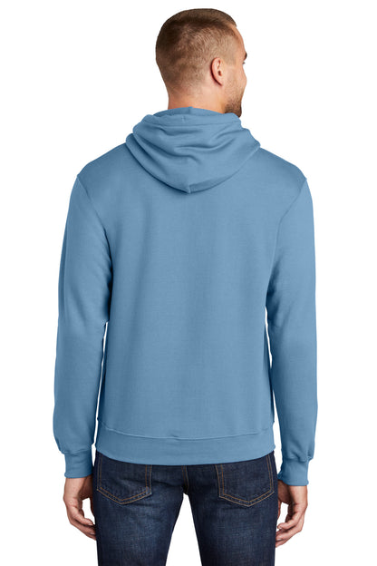 Custom Embroidered Port & Company - Core Fleece Pullover Hooded Sweatshirt. PC78H,Tundra Blue