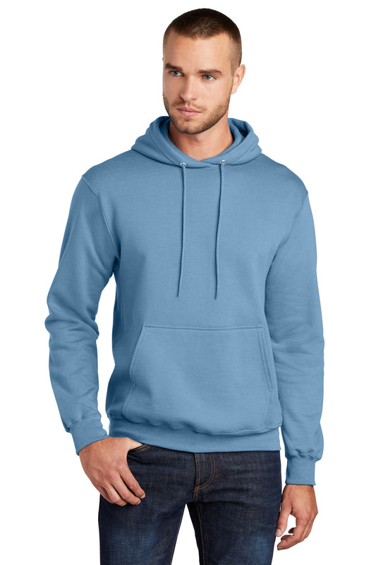 Port & Company - Core Fleece Pullover Hooded Sweatshirt. PC78H Tundra Blue