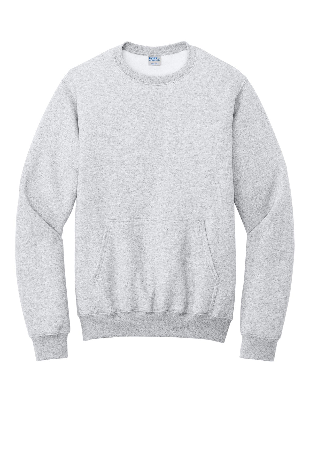 Custom Embroidered Port & Co Sweatshirts in Ash