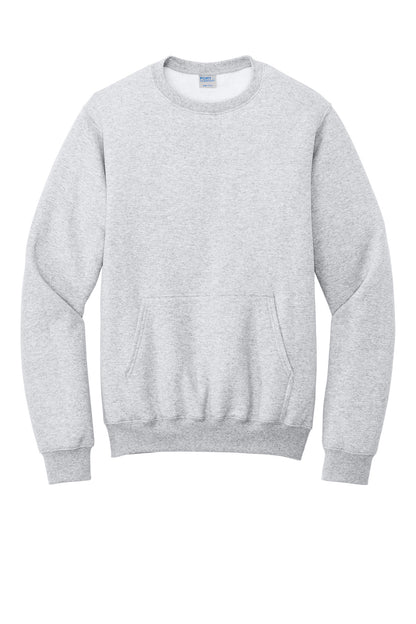 Custom Embroidered Port & Co Sweatshirts in Ash