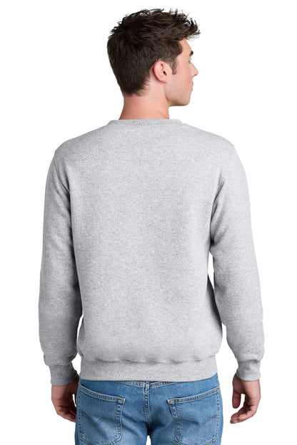 Custom Embroidered Port & Co Sweatshirts in Ash