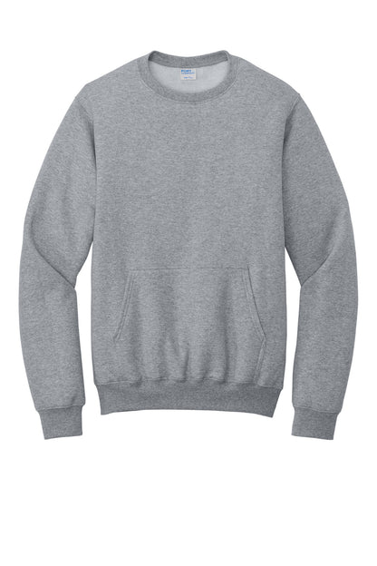 Port & Company Core Fleece Crewneck Pocket Sweatshirt PC78PKT