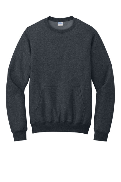 Port & Company Core Fleece Crewneck Pocket Sweatshirt PC78PKT