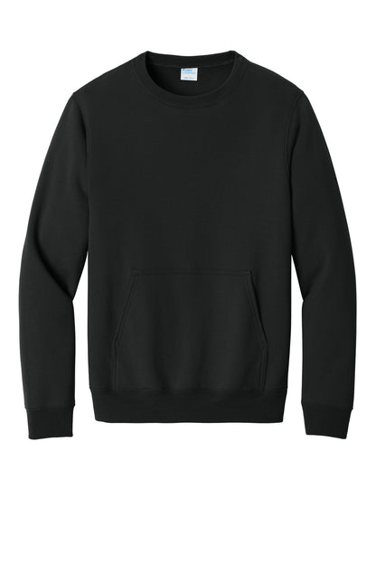 Port & Company Core Fleece Crewneck Pocket Sweatshirt PC78PKT