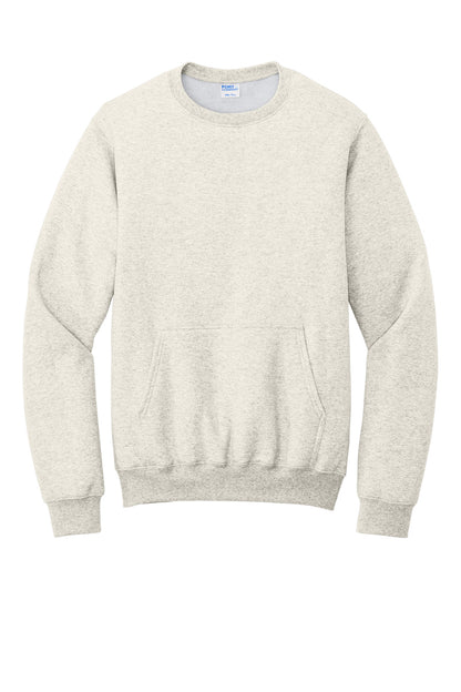 Port & Company Core Fleece Crewneck Pocket Sweatshirt PC78PKT
