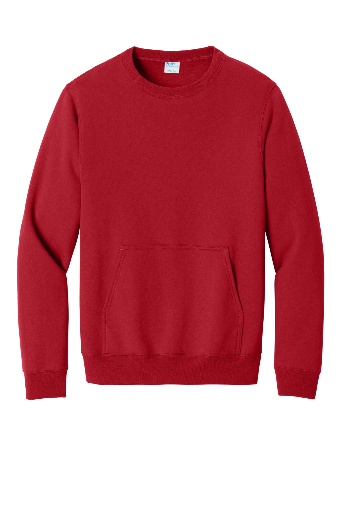 Custom Embroidered Port & Co Sweatshirts in Red