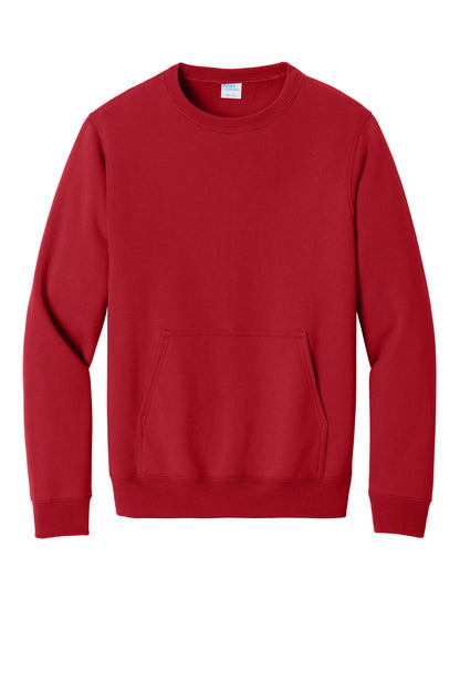 Custom Embroidered Port & Co Sweatshirts in Red