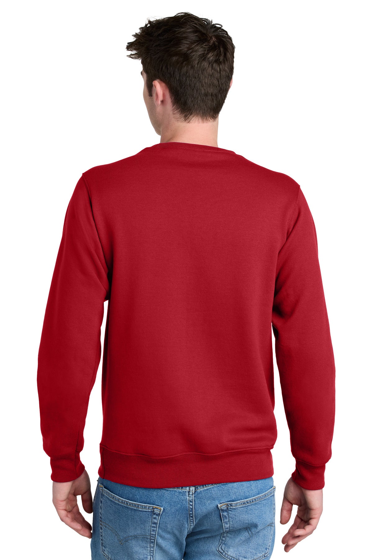 Custom Embroidered Port & Co Sweatshirts in Red