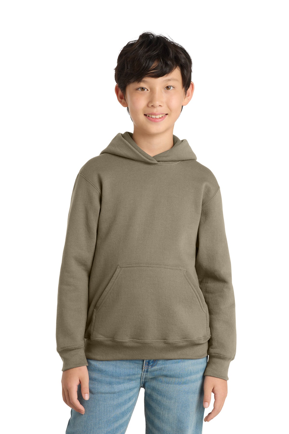 Custom Embroidered Port & Co Sweatshirts/Fleece in Coyote Brown