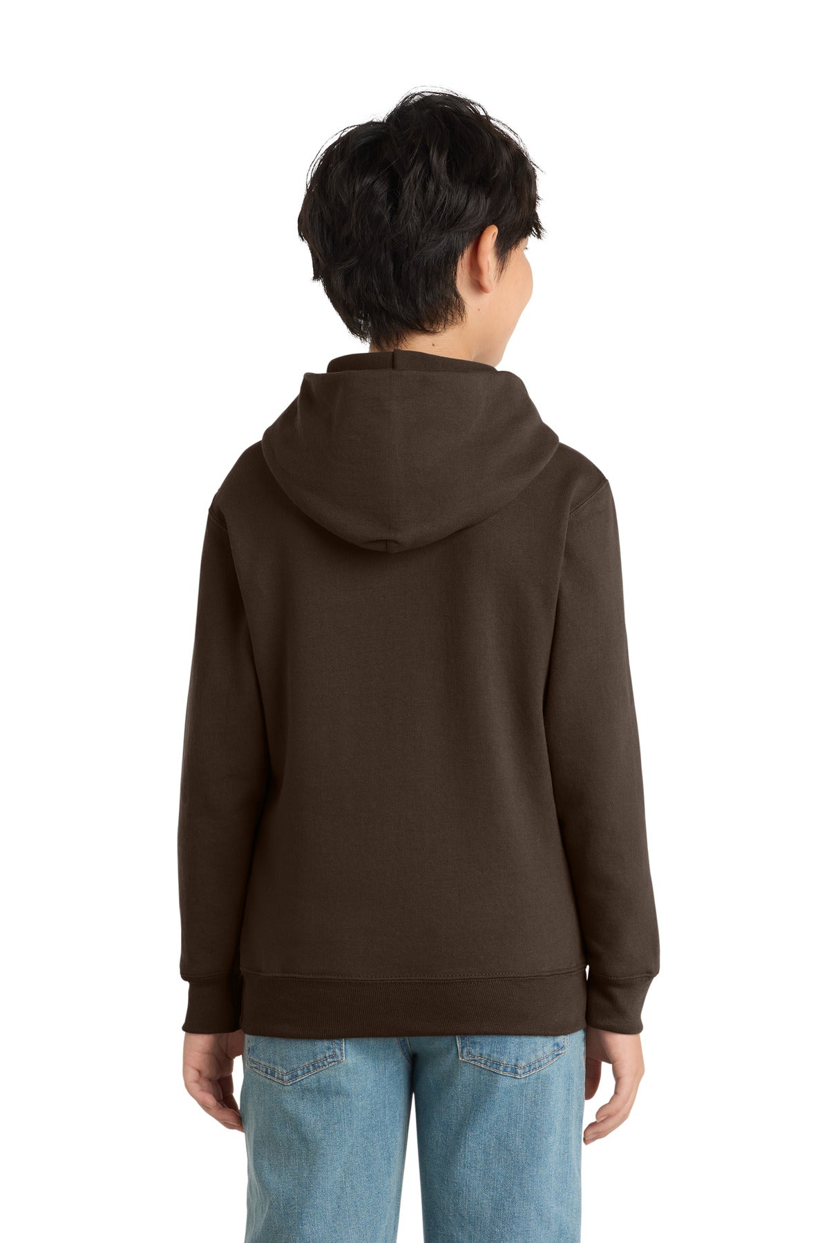 Custom Embroidered Port & Co Sweatshirts/Fleece in Dark Chocolate Brown