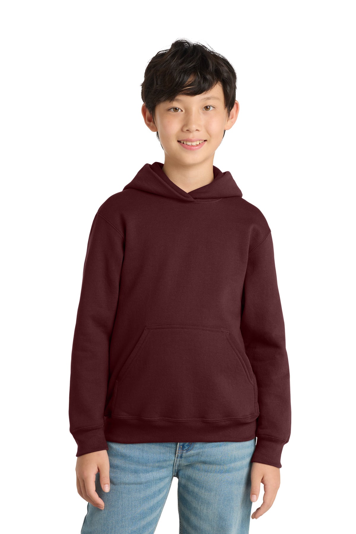 Custom Embroidered Port & Co Sweatshirts/Fleece in Maroon