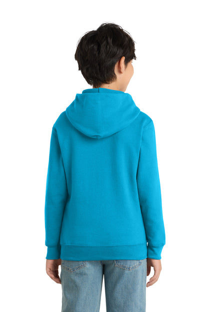 Custom Embroidered Port & Co Sweatshirts/Fleece in Neon Blue