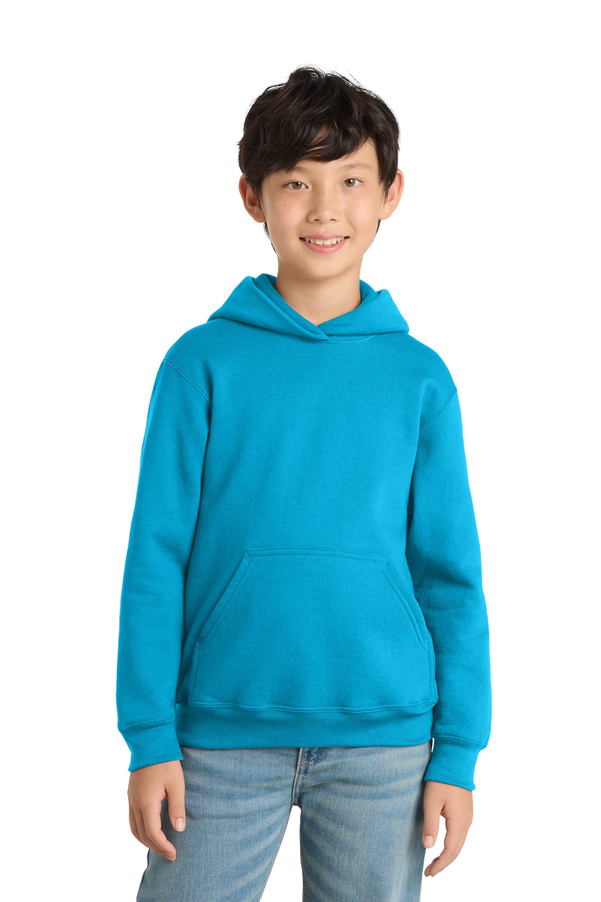 Custom Embroidered Port & Co Sweatshirts/Fleece in Neon Blue