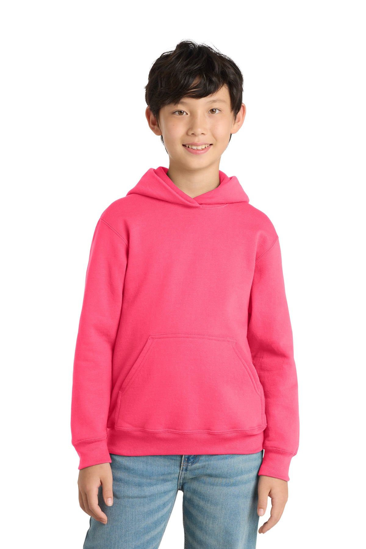 Custom Embroidered Port & Co Sweatshirts/Fleece in Neon Pink
