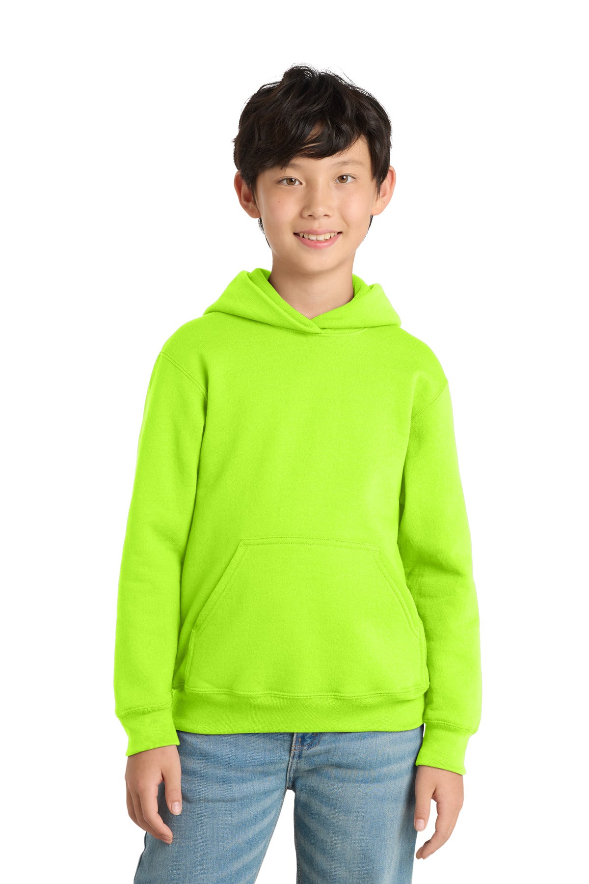 Custom Embroidered Port & Co Sweatshirts/Fleece in Neon Yellow
