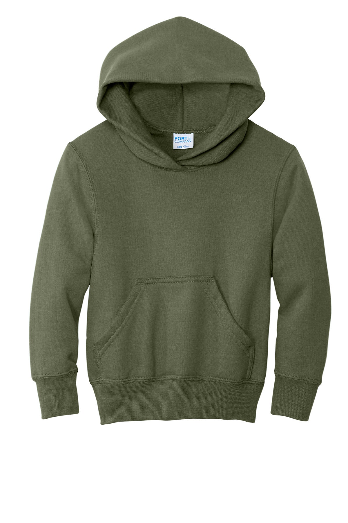 Custom Embroidered Port & Co Sweatshirts/Fleece in Olive Drab Green