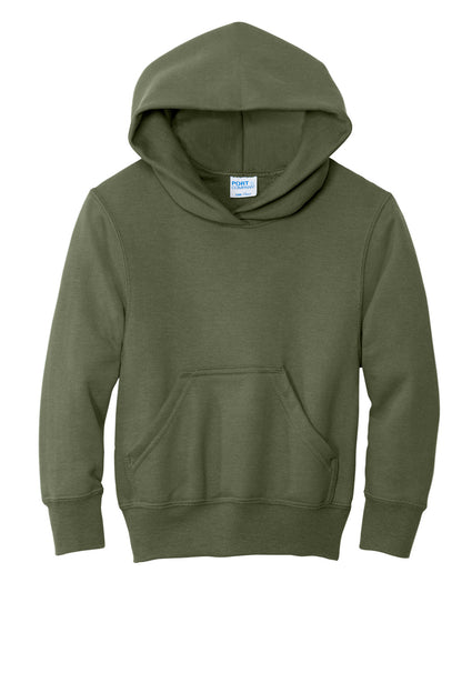 Custom Embroidered Port & Co Sweatshirts/Fleece in Olive Drab Green