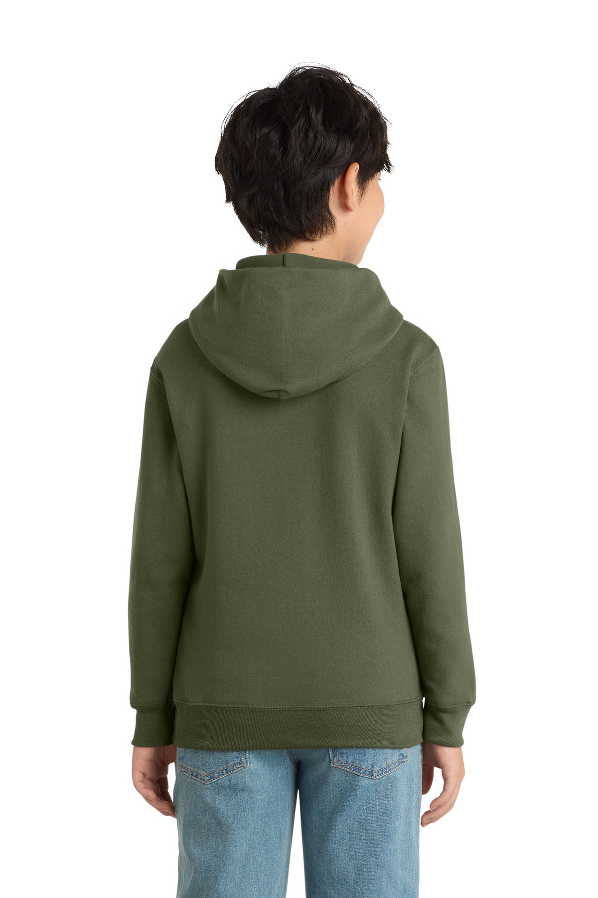 Custom Embroidered Port & Co Sweatshirts/Fleece in Olive Drab Green