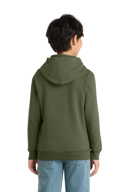 Custom Embroidered Port & Co Sweatshirts/Fleece in Olive Drab Green