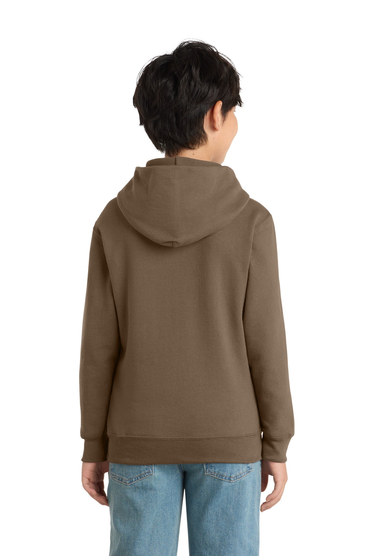 Custom Embroidered Port & Co Sweatshirts/Fleece in Woodland Brown
