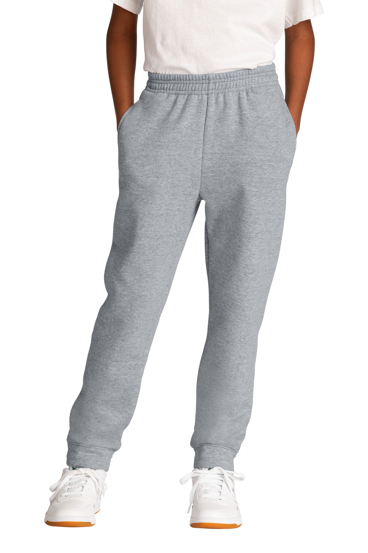Custom Embroidered Port & Co Sweatshirts in Athletic Heather