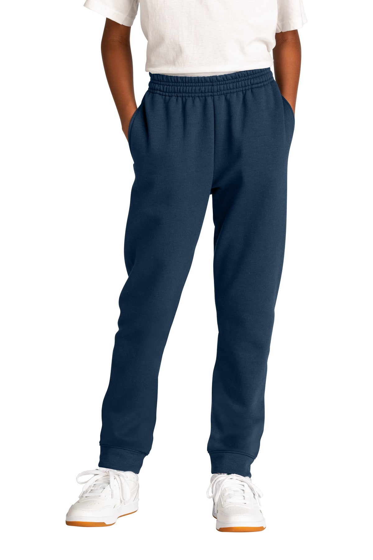 Custom Embroidered Port & Co Sweatshirts in Navy