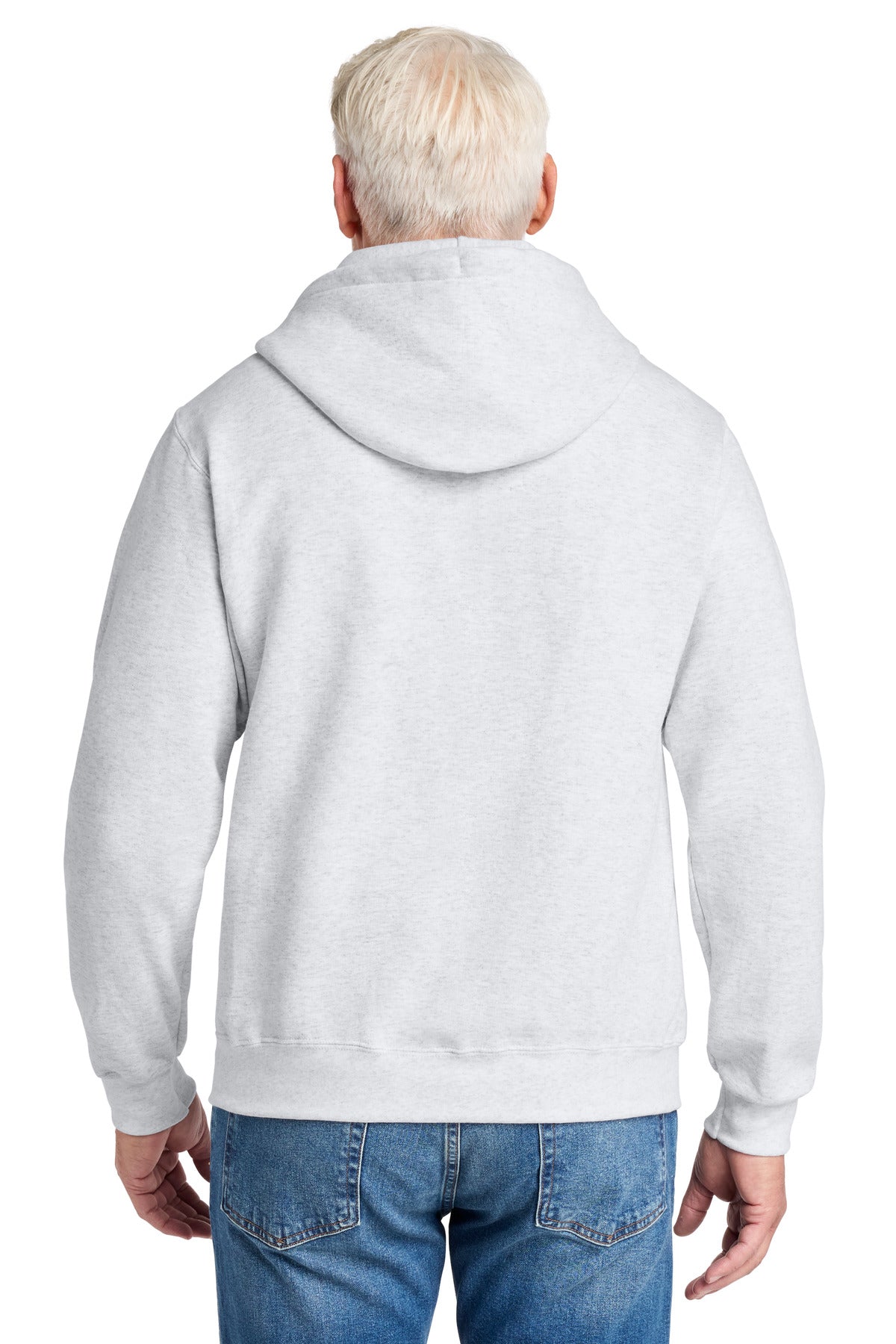 Custom Embroidered Port & Co Sweatshirts in Ash
