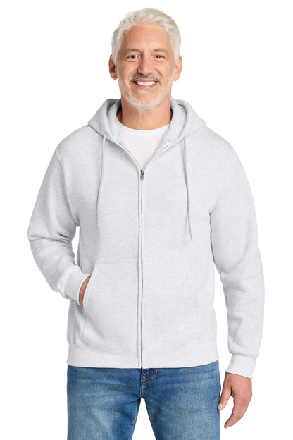 Custom Embroidered Port & Co Sweatshirts in Ash