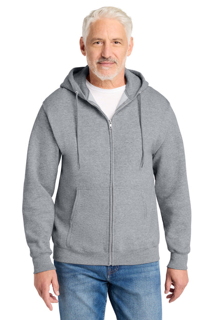 Custom Embroidered Port & Co Sweatshirts in Athletic Heather