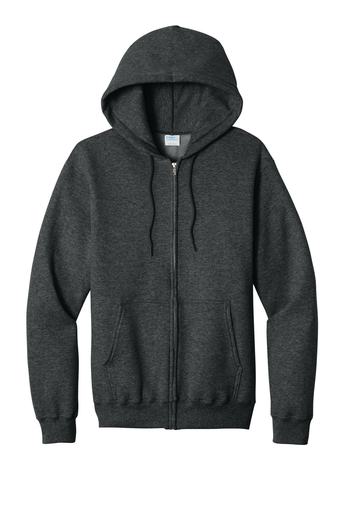 Custom Embroidered Port & Co Sweatshirts in Black Heather