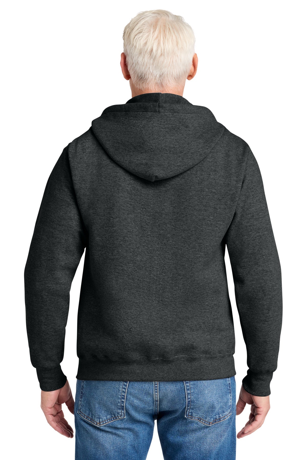 Custom Embroidered Port & Co Sweatshirts in Black Heather