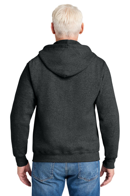 Custom Embroidered Port & Co Sweatshirts in Black Heather