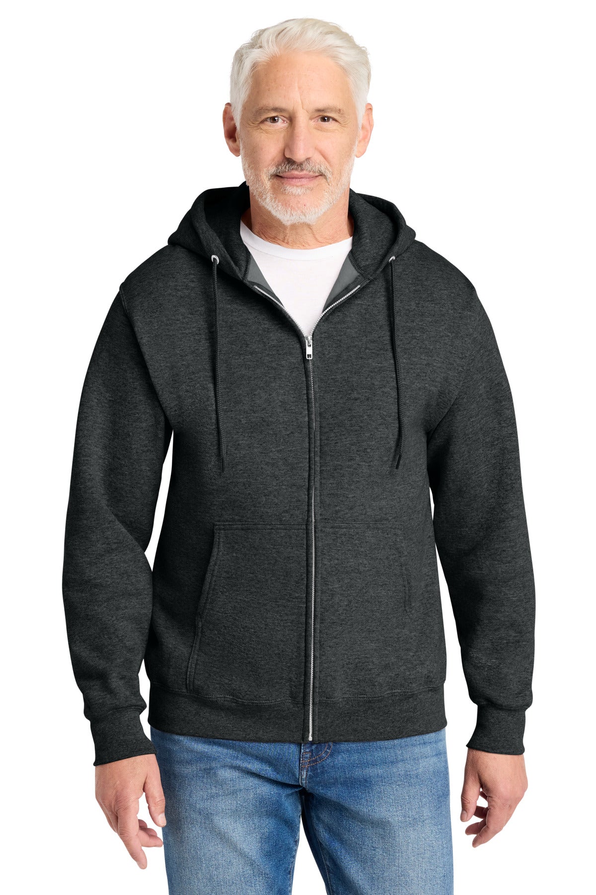 Custom Embroidered Port & Co Sweatshirts in Black Heather