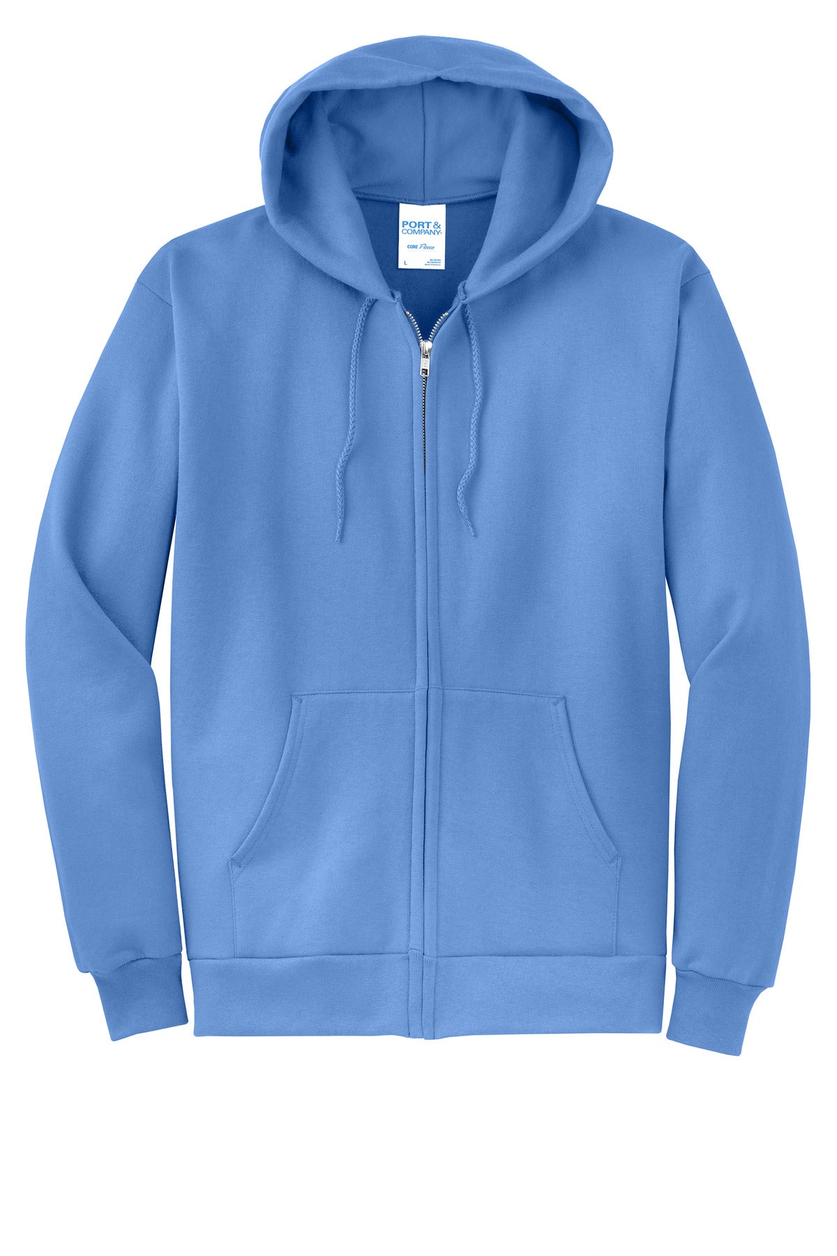 Custom Embroidered Port & Co Sweatshirts in Carolina Blue