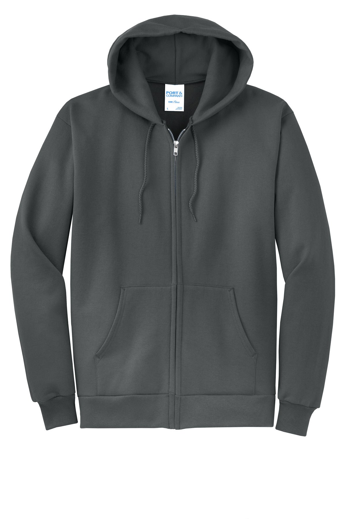 Custom Embroidered Port & Co Sweatshirts in Charcoal
