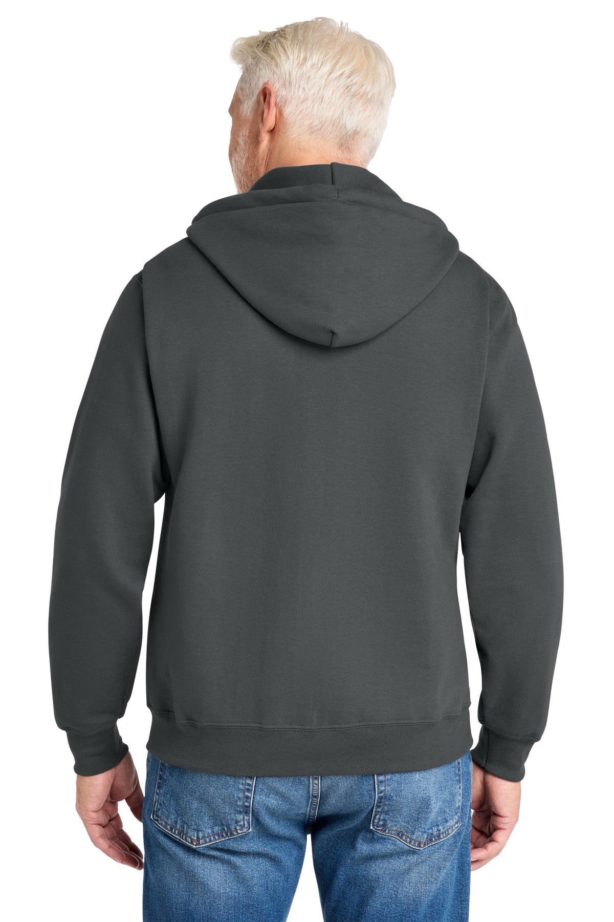 Custom Embroidered Port & Co Sweatshirts in Charcoal