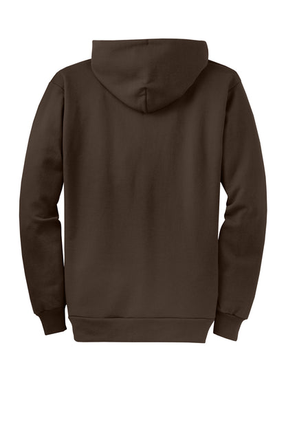 Custom Embroidered Port & Co Sweatshirts in Dark Chocolate Brown