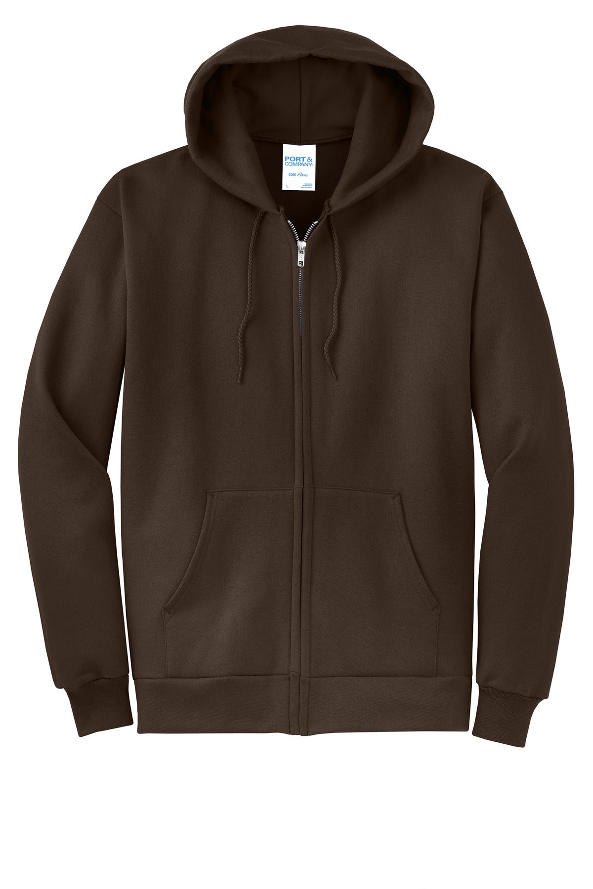 Custom Embroidered Port & Co Sweatshirts in Dark Chocolate Brown