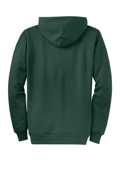 Custom Embroidered Port & Co Sweatshirts in Dark Green