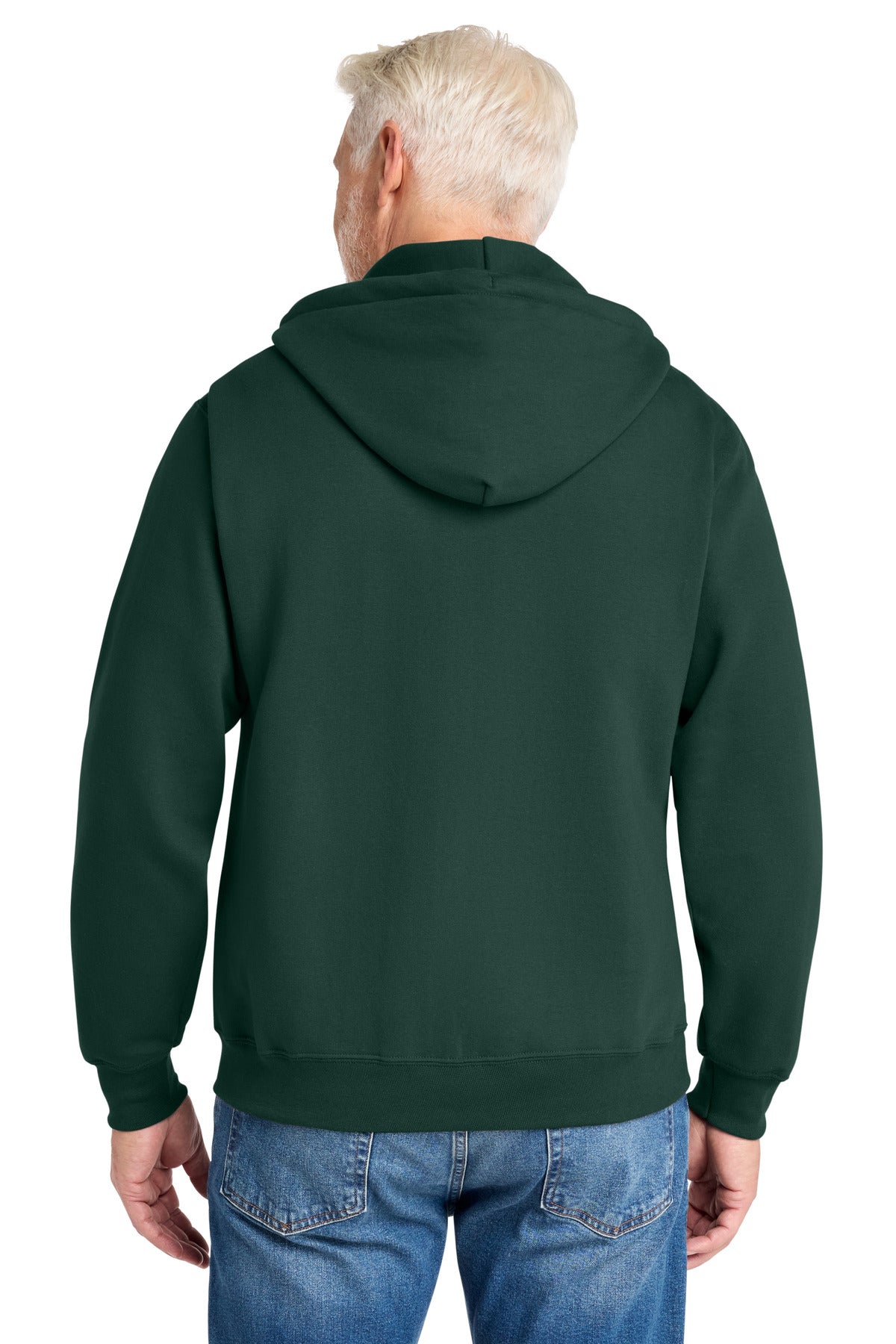Custom Embroidered Port & Co Sweatshirts in Dark Green