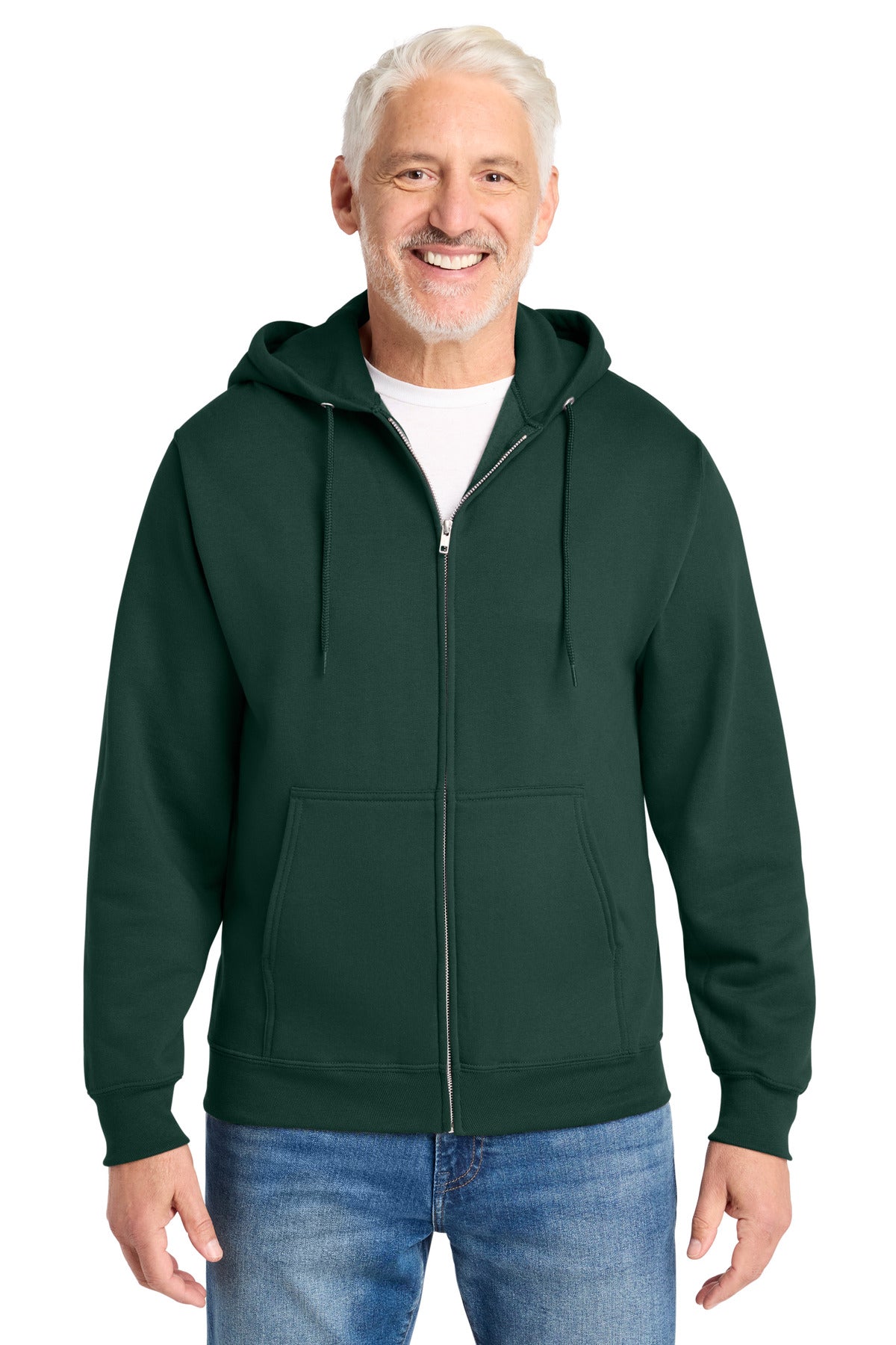 Custom Embroidered Port & Co Sweatshirts in Dark Green