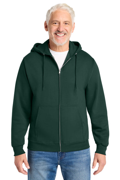 Custom Embroidered Port & Co Sweatshirts in Dark Green
