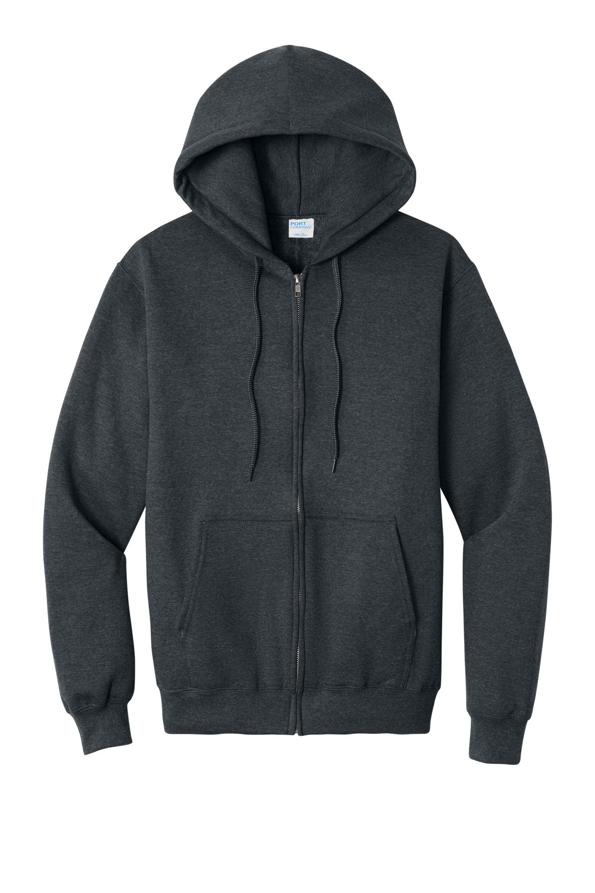 Custom Embroidered Port & Co Sweatshirts in Dark Heather Grey