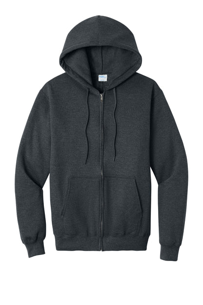 Custom Embroidered Port & Co Sweatshirts in Dark Heather Grey