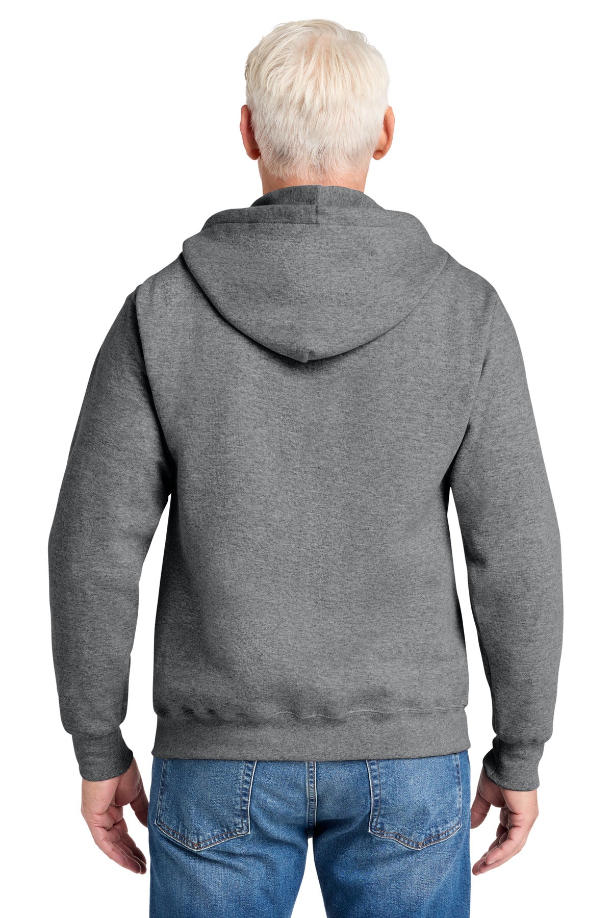 Custom Embroidered Port & Co Sweatshirts in Graphite Heather