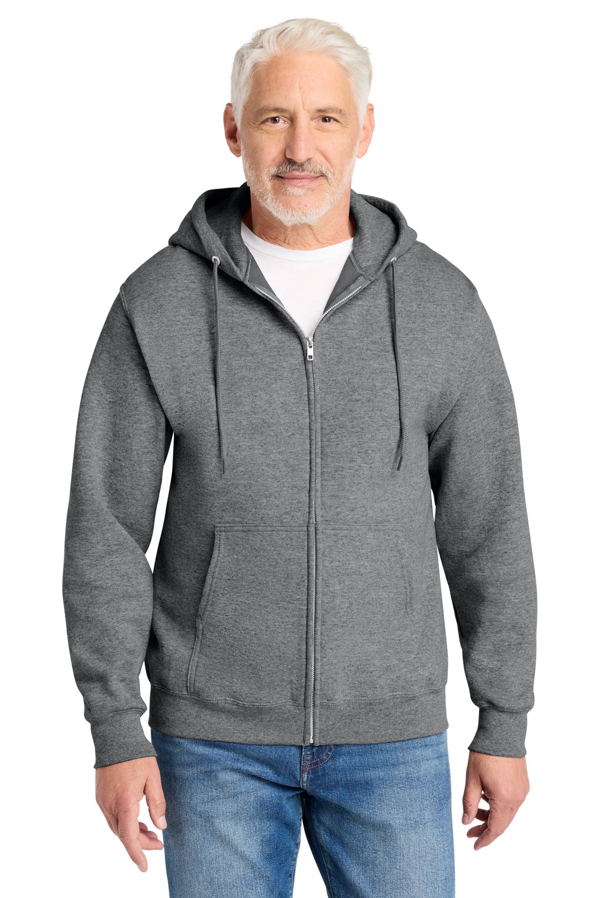Custom Embroidered Port & Co Sweatshirts in Graphite Heather